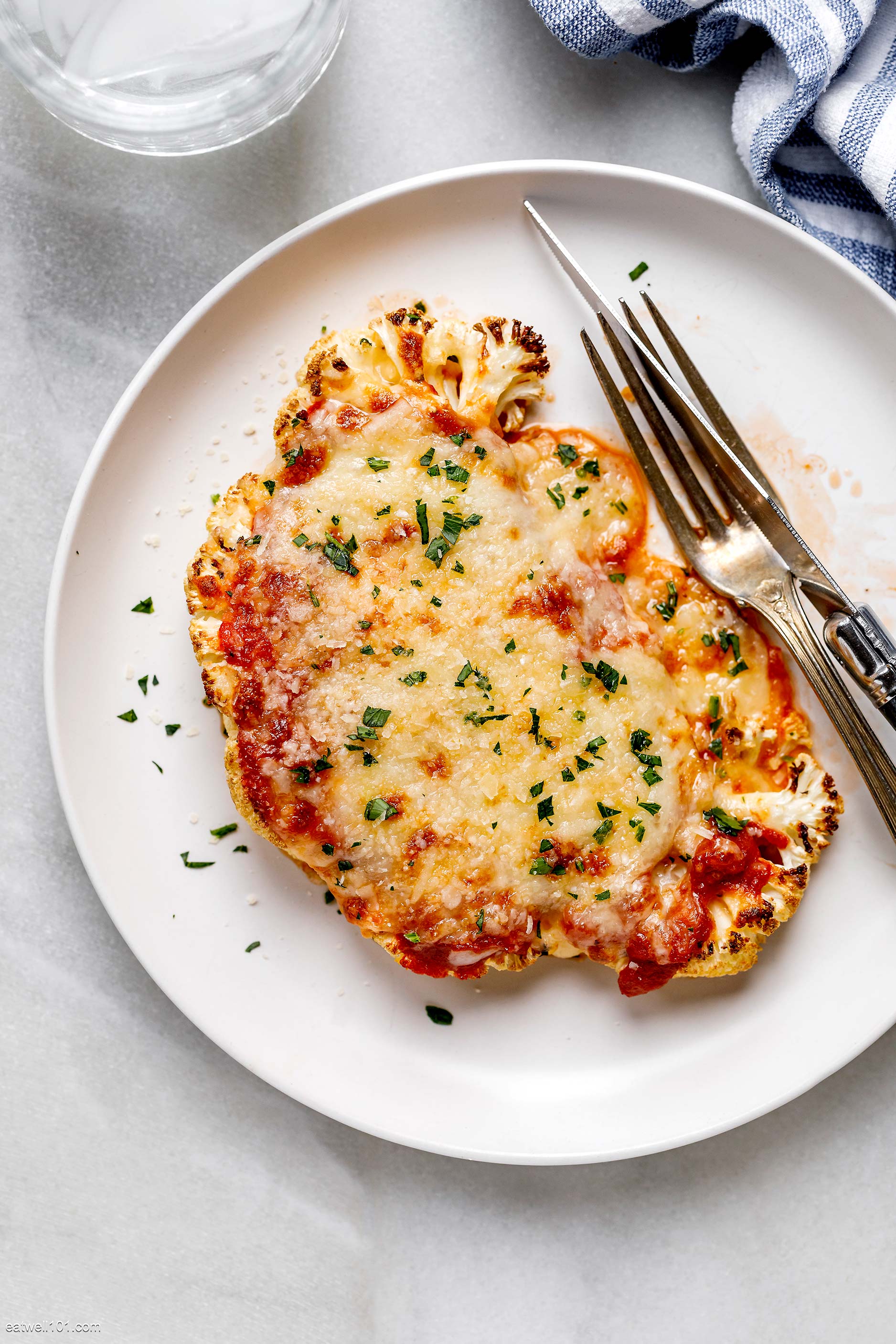quick cauliflower parmesan