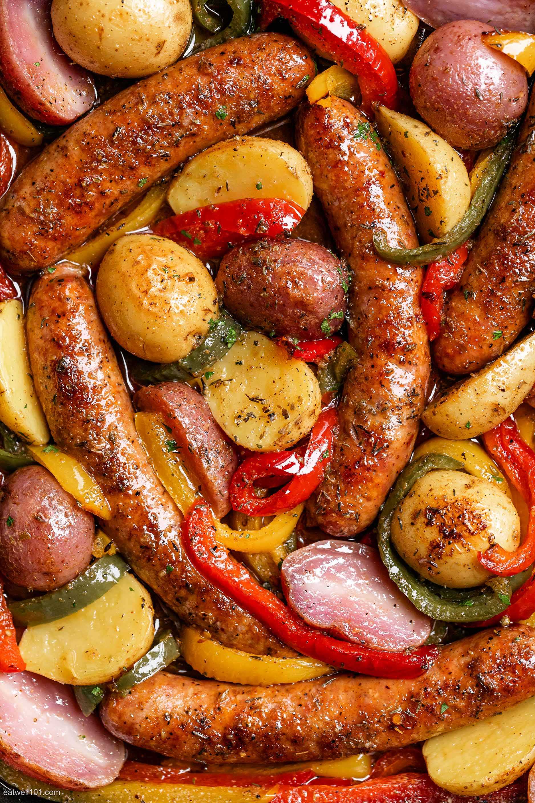 Baked Sausage & Potato Sheet Pan Dinner Recipe – Sheet Pan Recipe ...