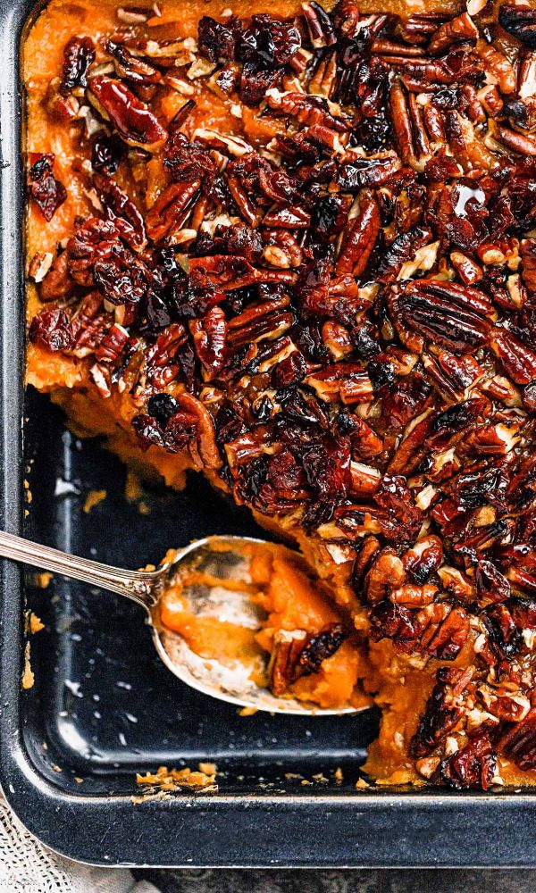 Crunchy Pecan Sweet Potato Casserole