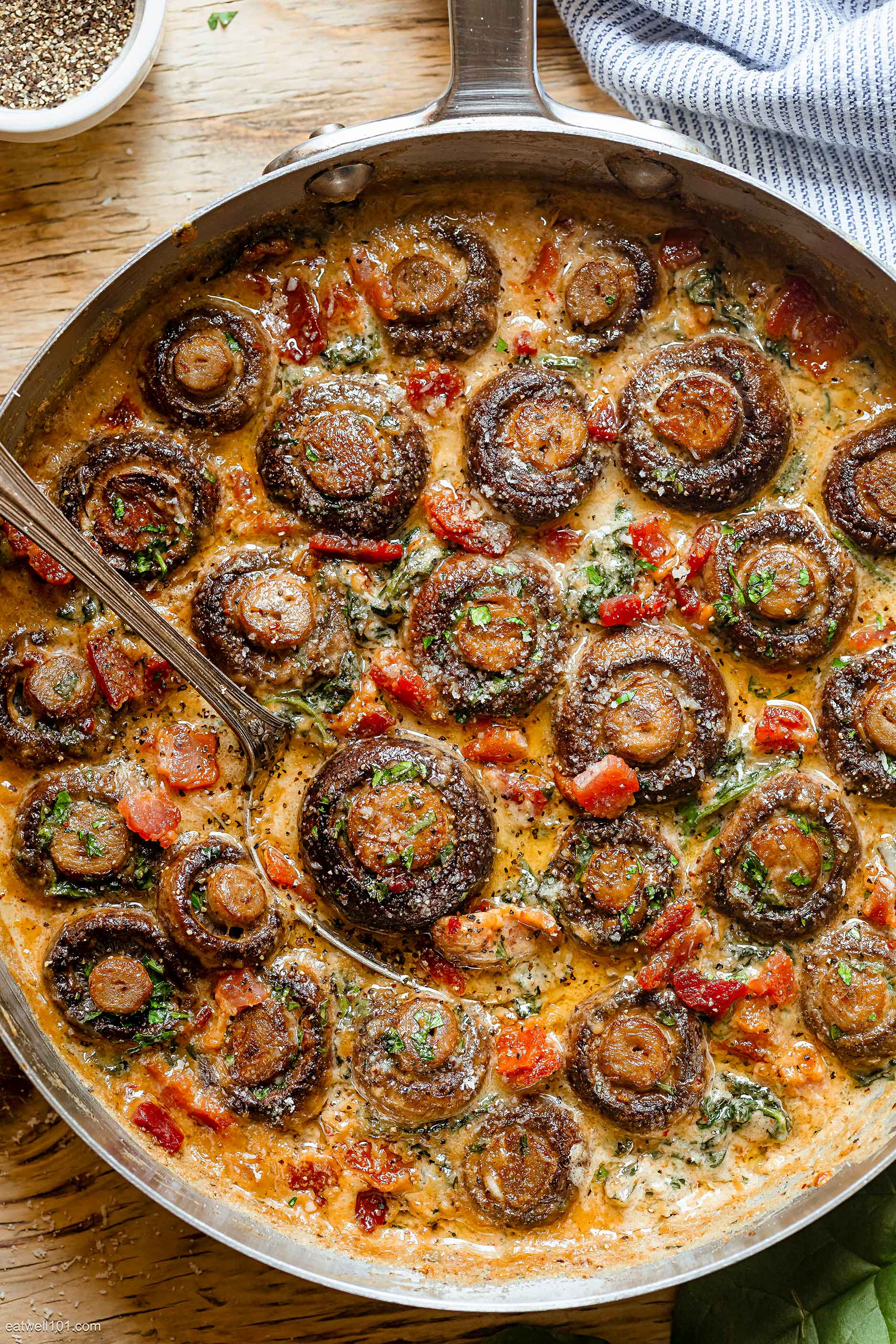 Creamy Garlic Mushrooms recipe 1
