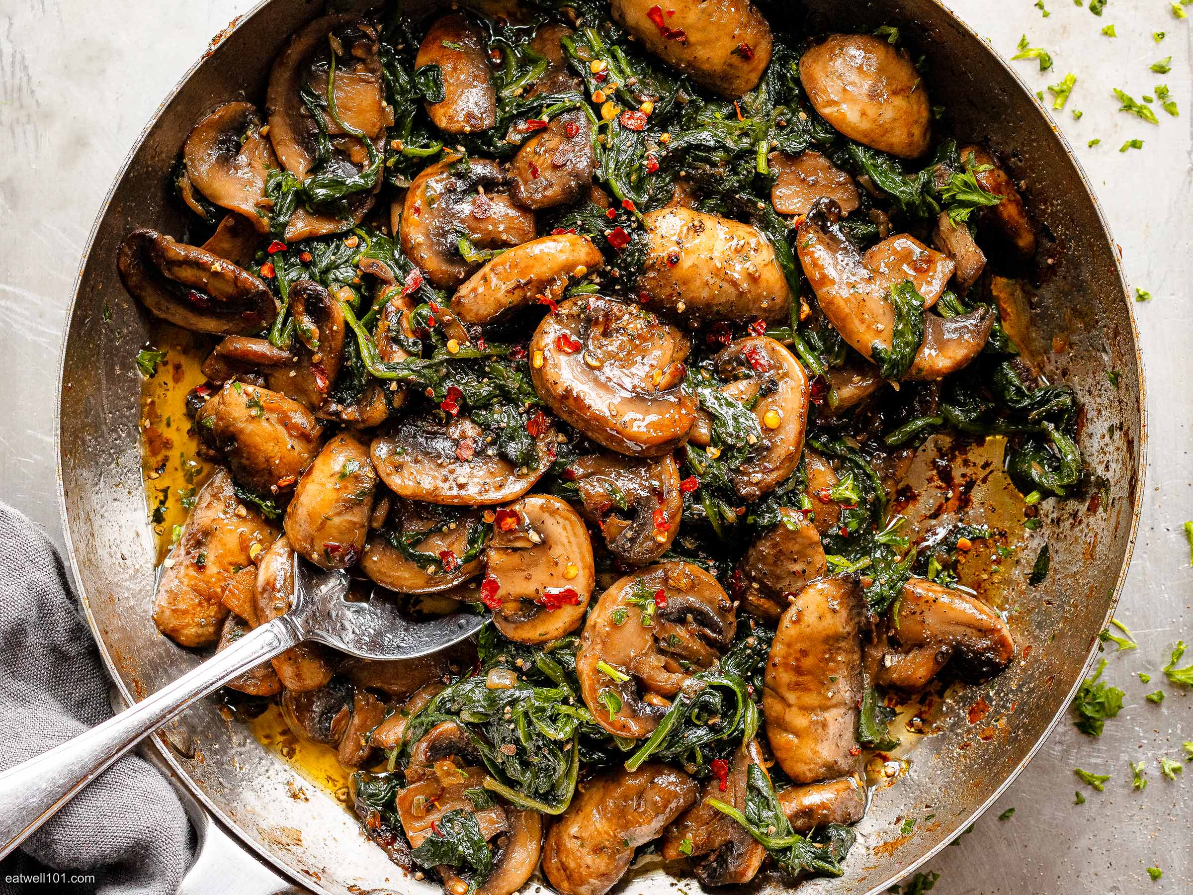 Sautéed Spinach Mushroom Recipe