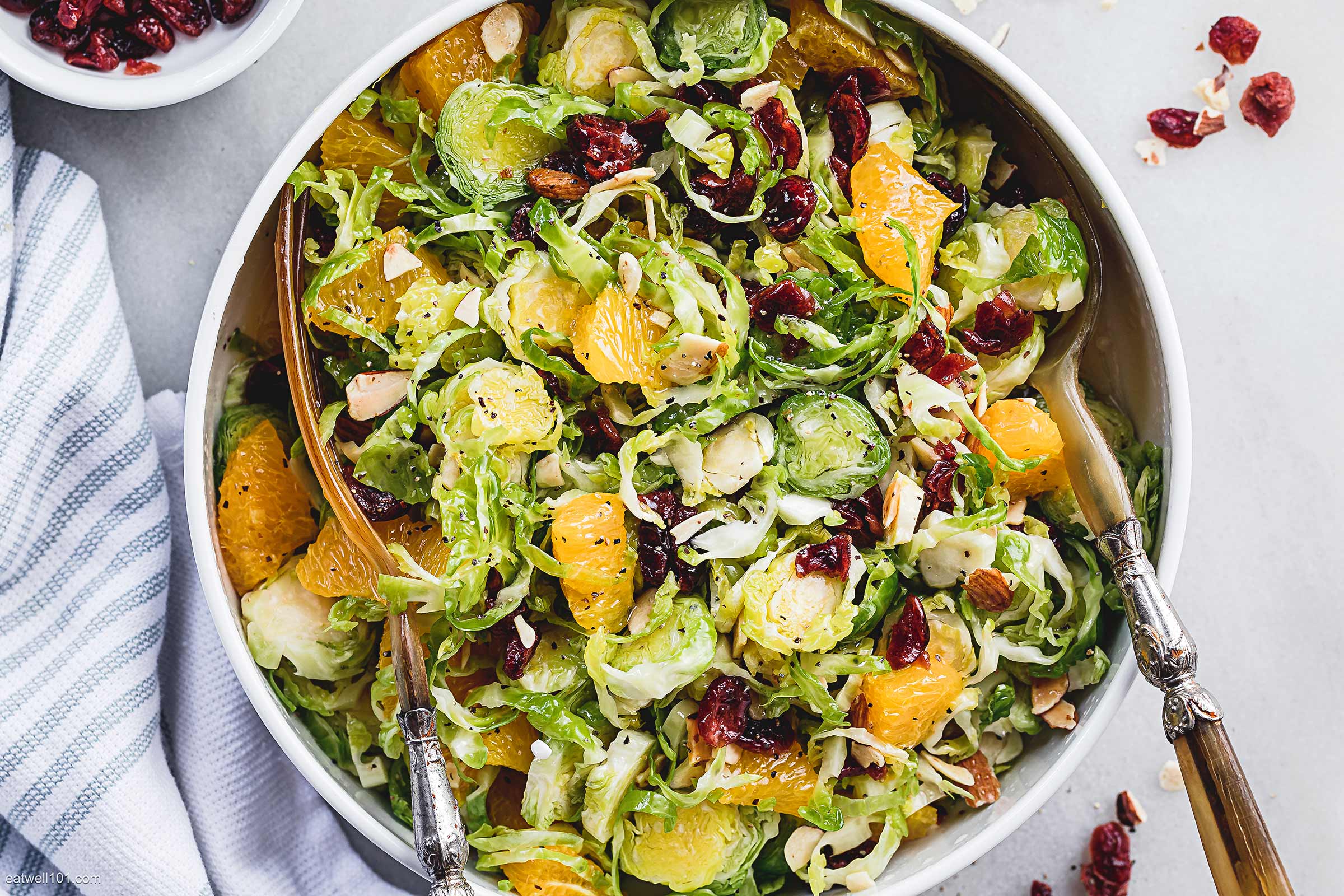 Orange Brussels Sprouts Salad