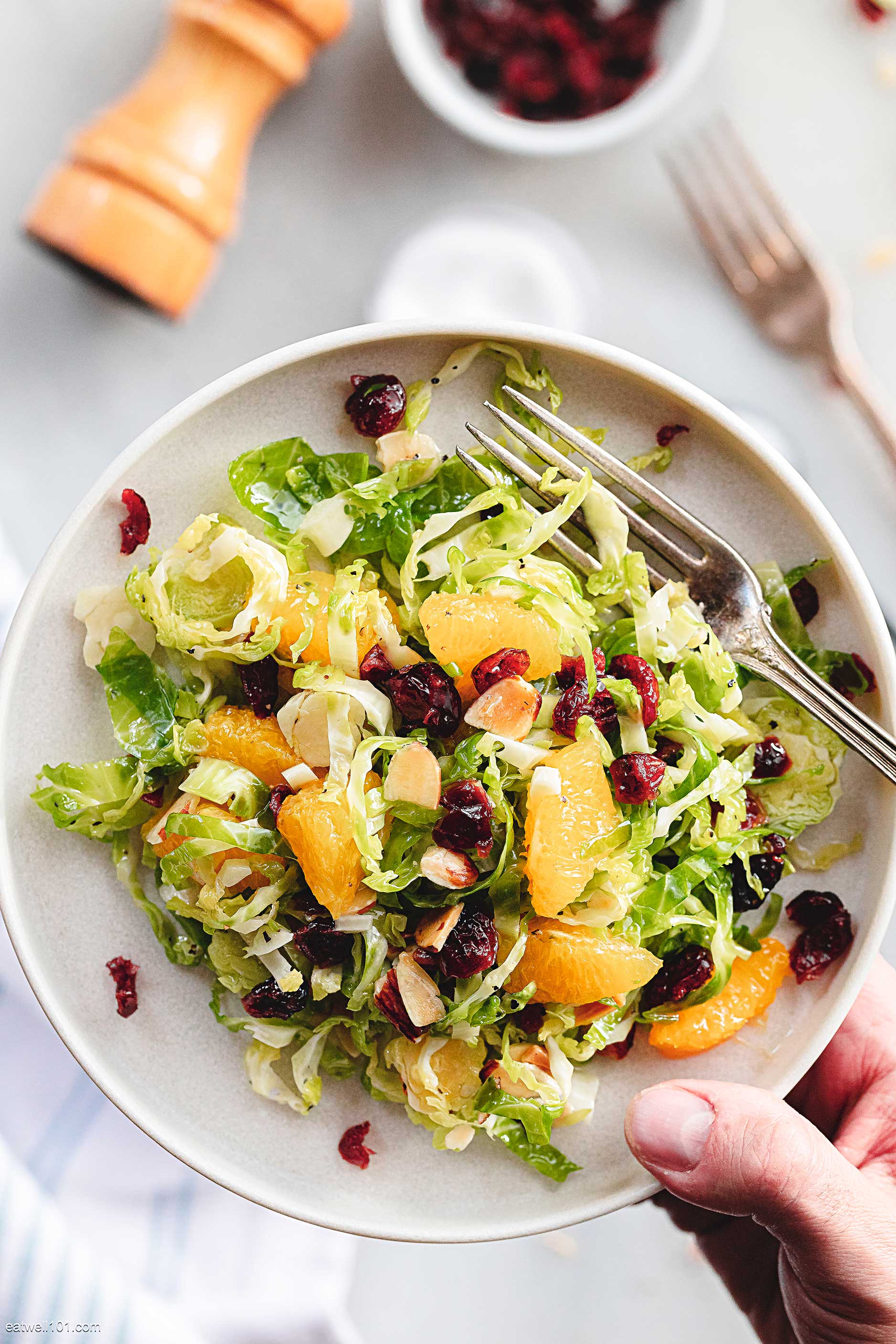 Orange Brussels Sprouts Salad