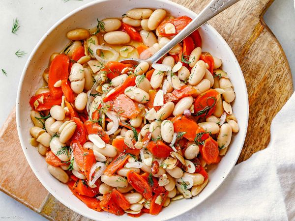White Bean and Carrot Salad recipe