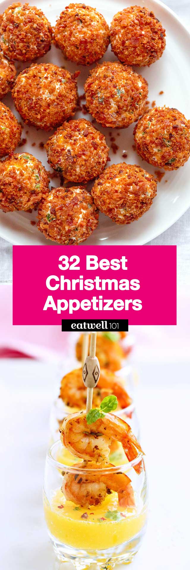 32 Easy Christmas Appetizers Recipes - #christmas #holiday #recipes #eatwell101 - These easy Christmas appetizers cover everything from dips to hot appetizers to cheese balls and more!