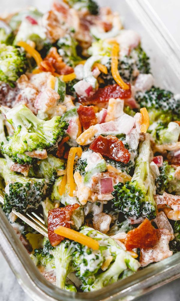 Creamy Broccoli Salad Meal Prep