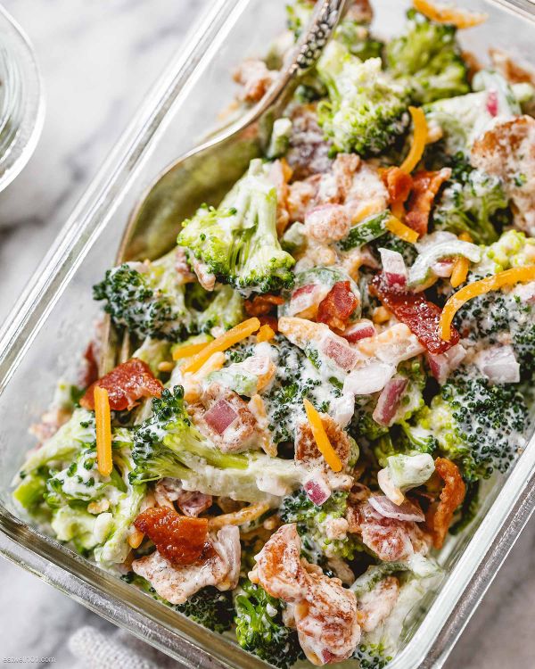 Creamy Broccoli Salad Meal Prep