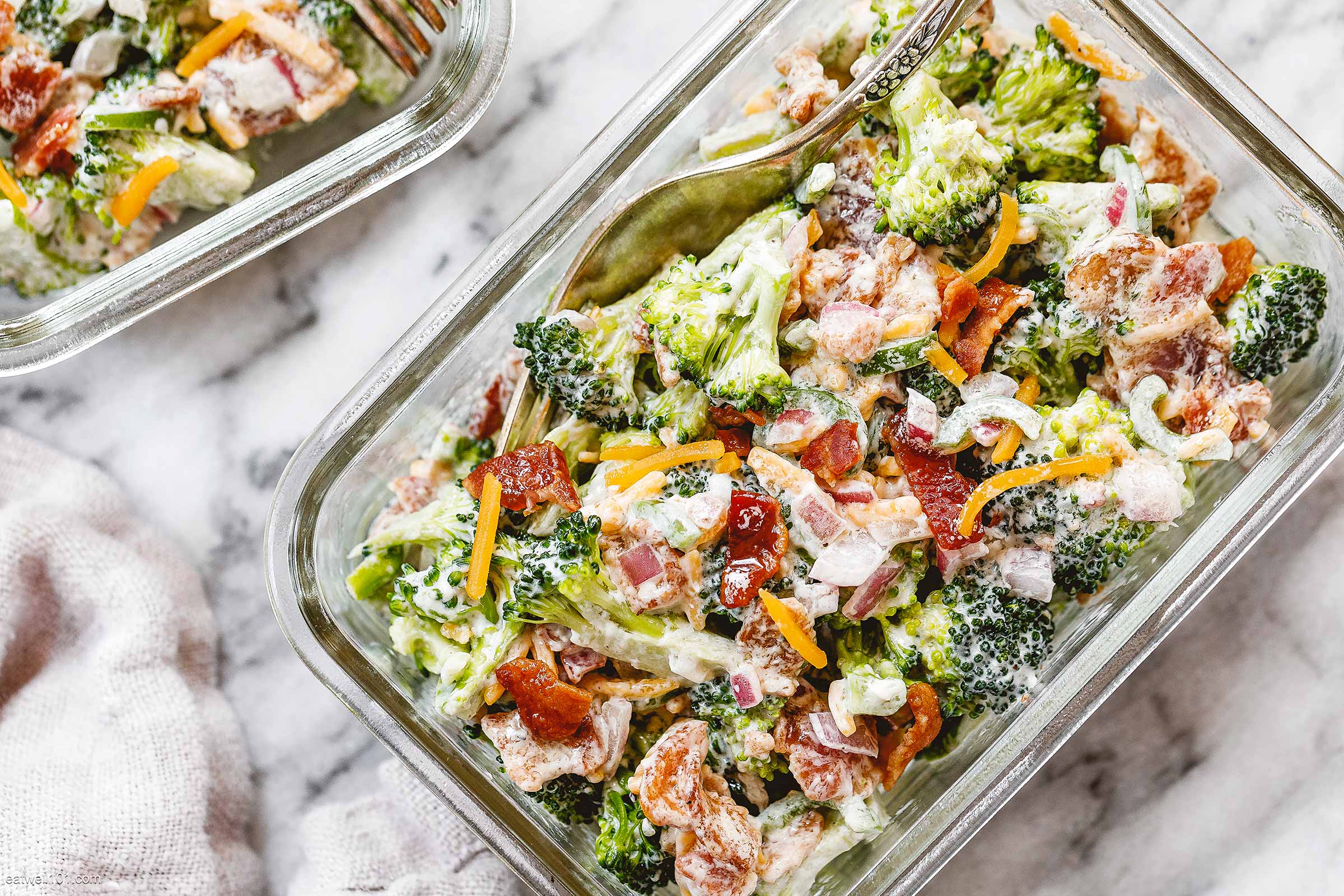 Creamy Broccoli Salad Meal Prep