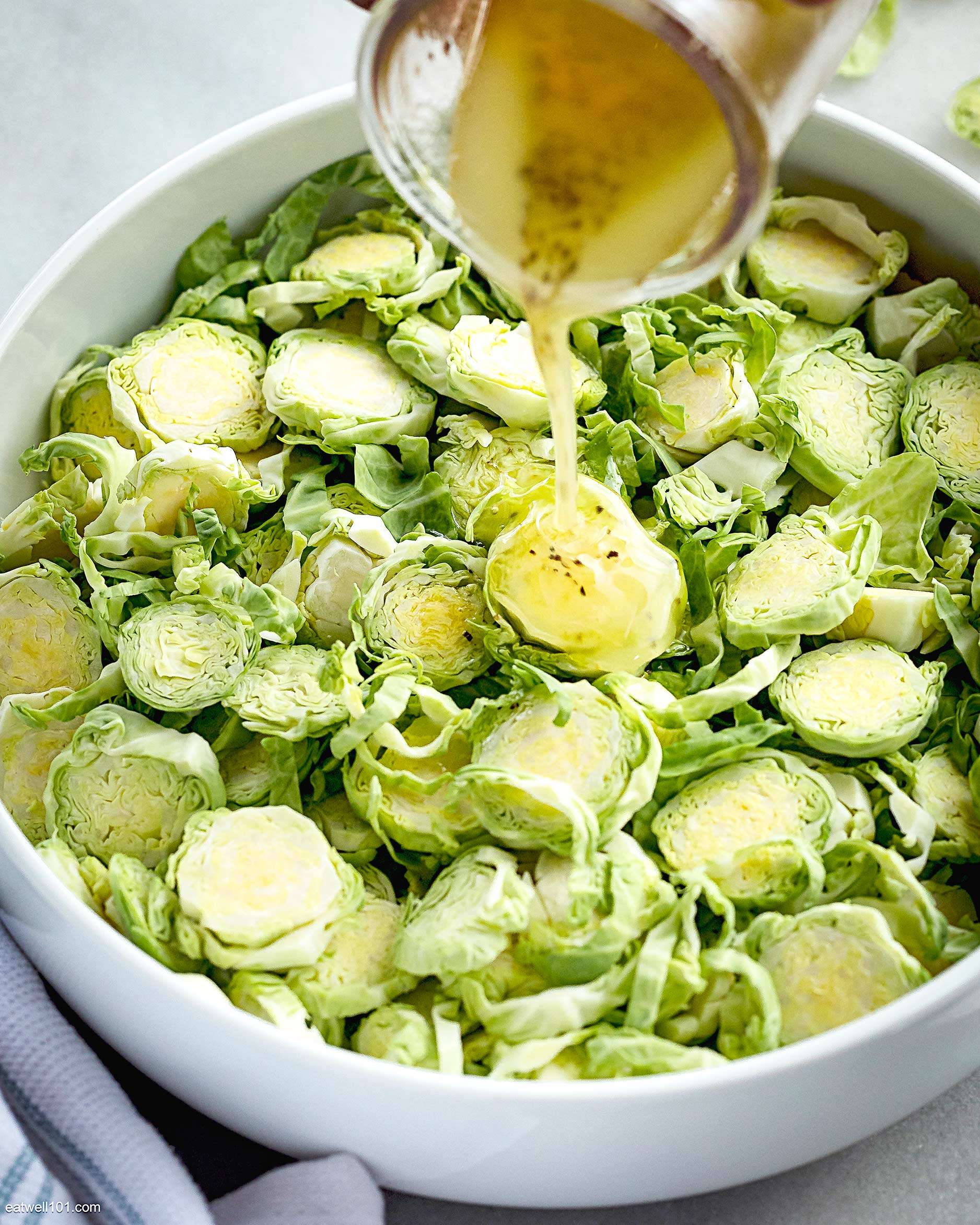 raw brussels sprout salad