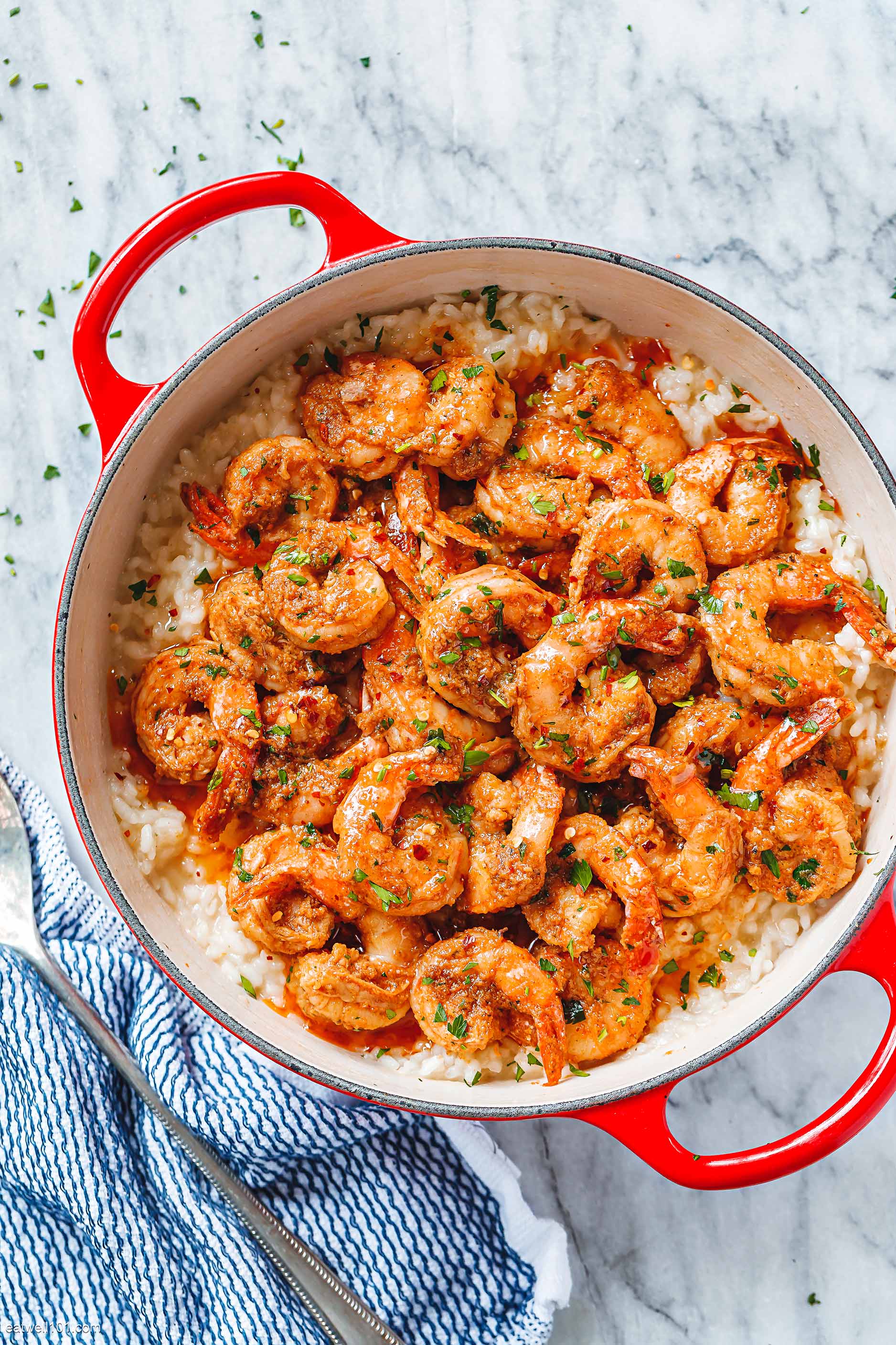 shrimp risotto healthy