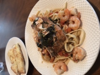 Tuscan Garlic Salmon with Spinach and Tomato