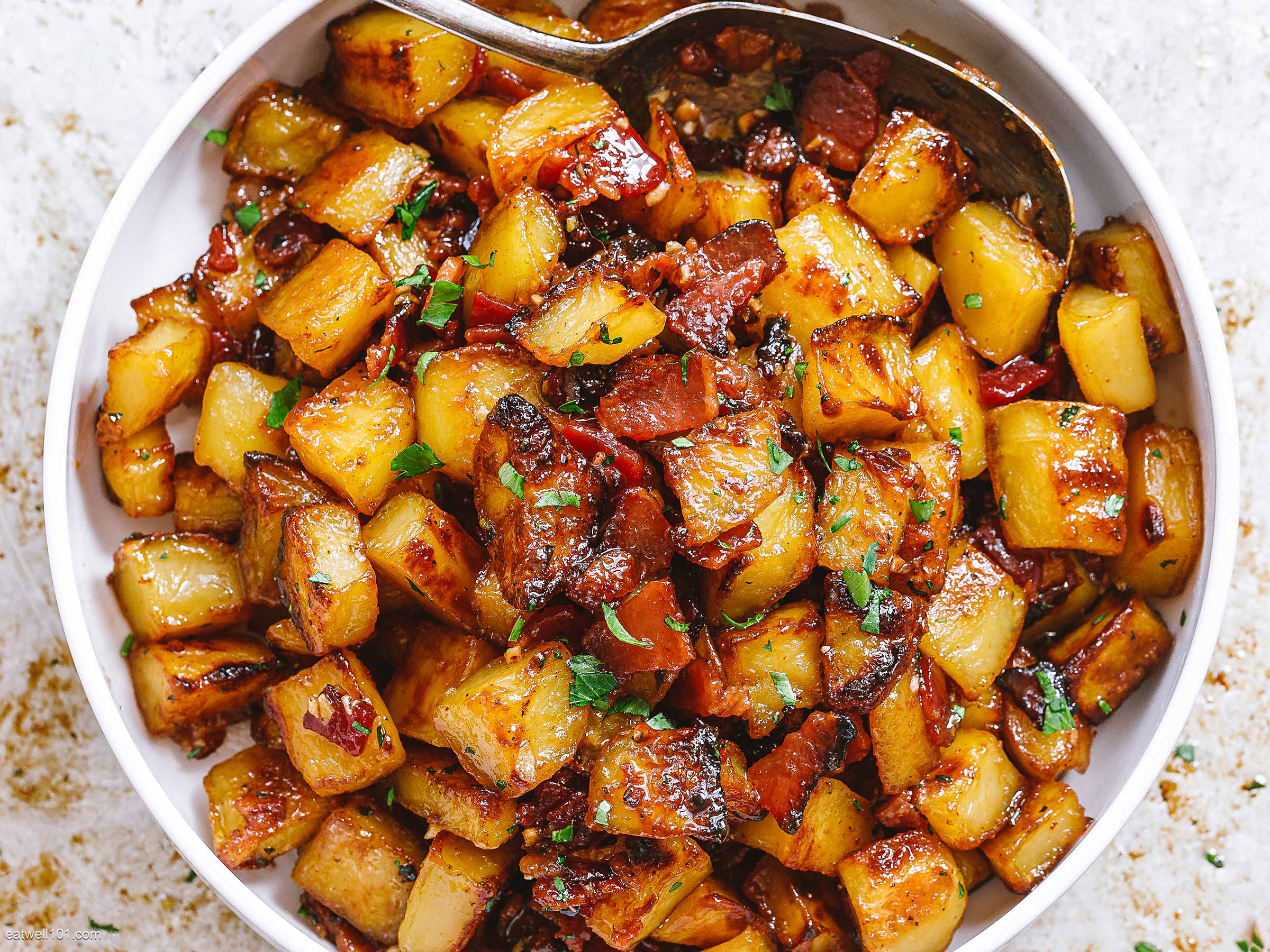Honey Bacon Roasted Potatoes