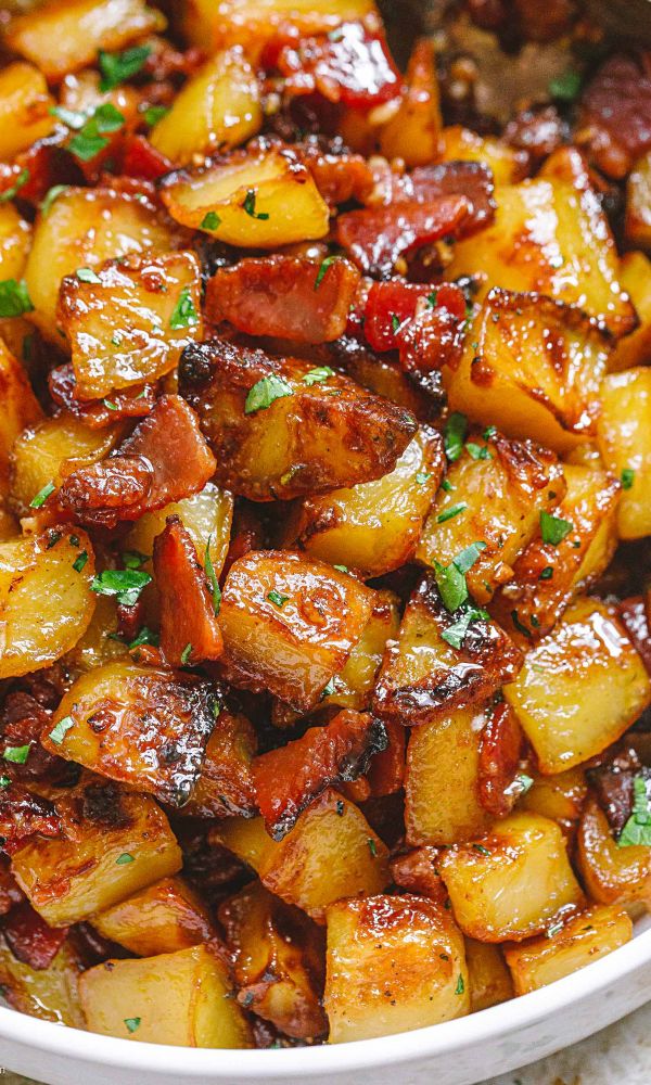 Honey Bacon Roasted Potatoes