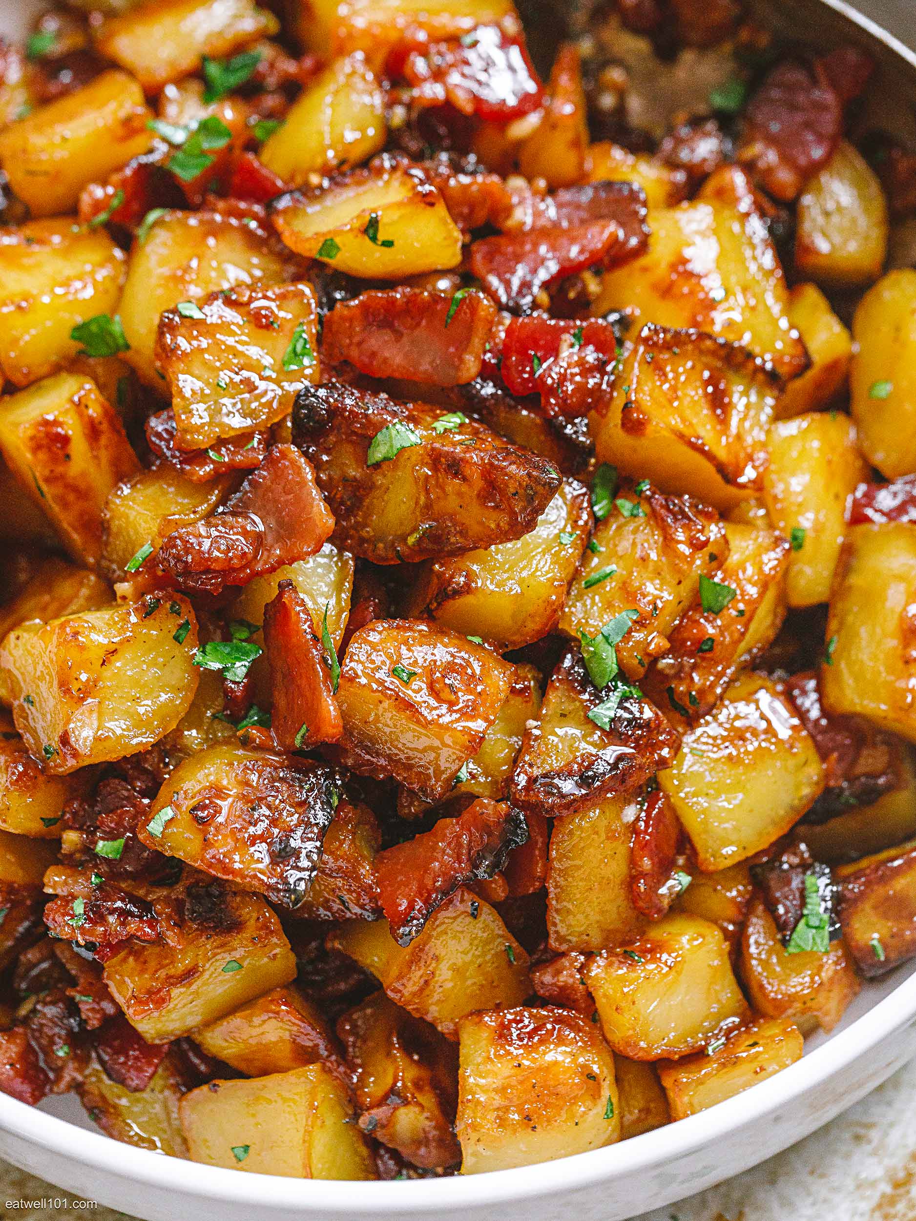 Honey Bacon Roasted Potatoes