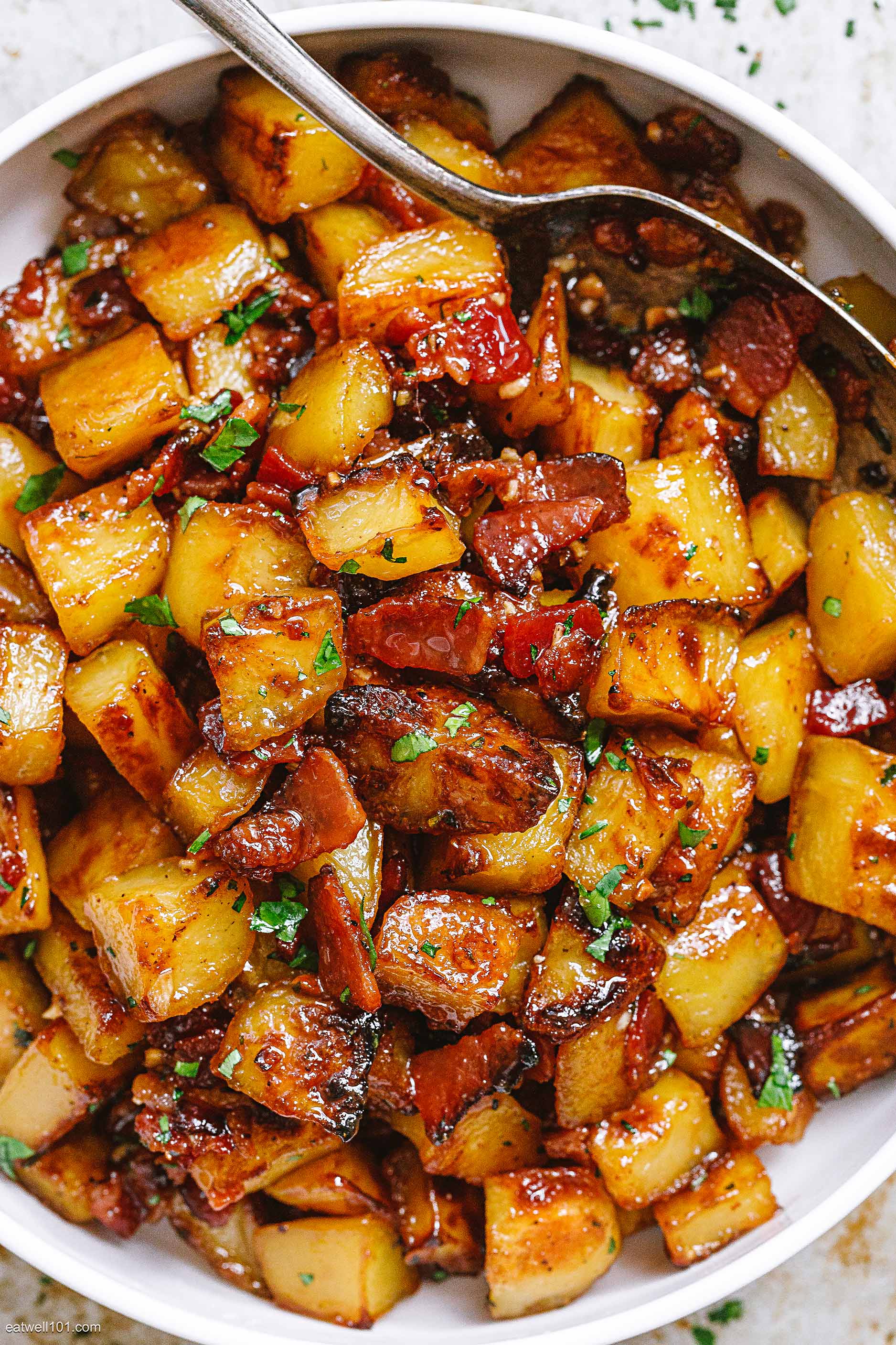 Honey Bacon Roasted Potatoes Recipe – How to Roast Potatoes — Eatwell101