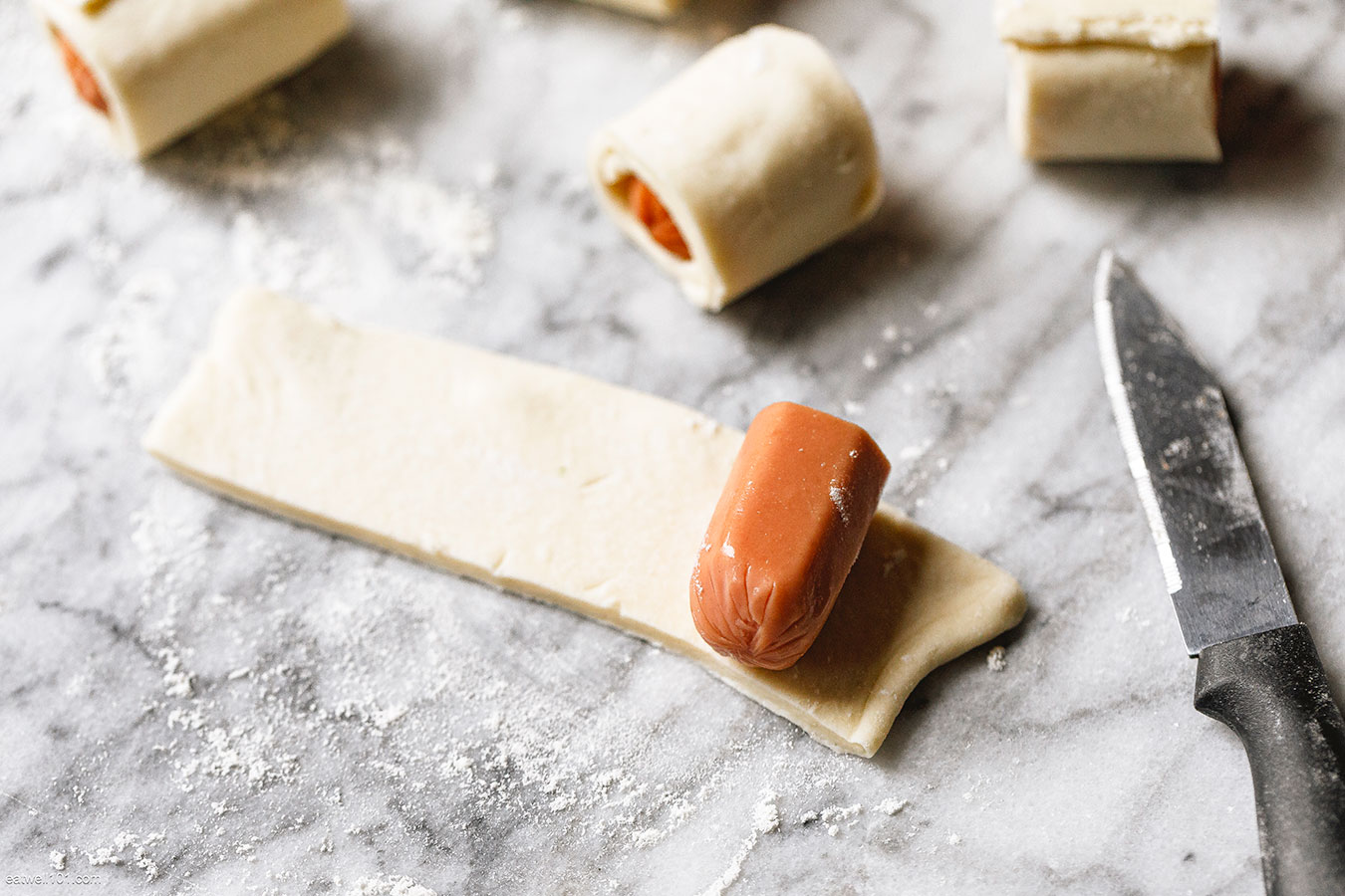 how to make pigs in a blanket