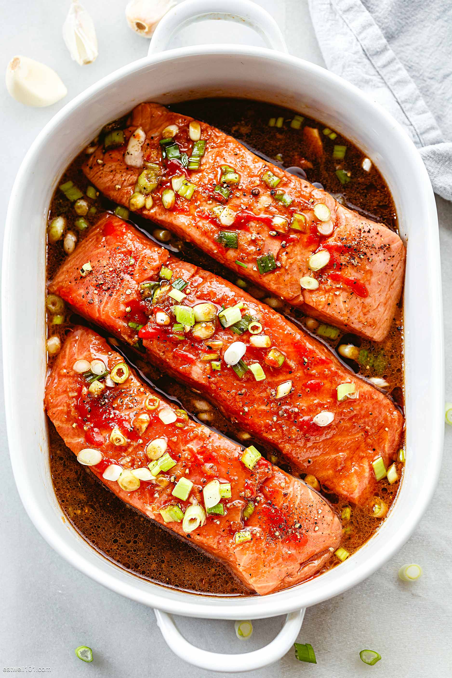 ingredients for salmon teriyaki