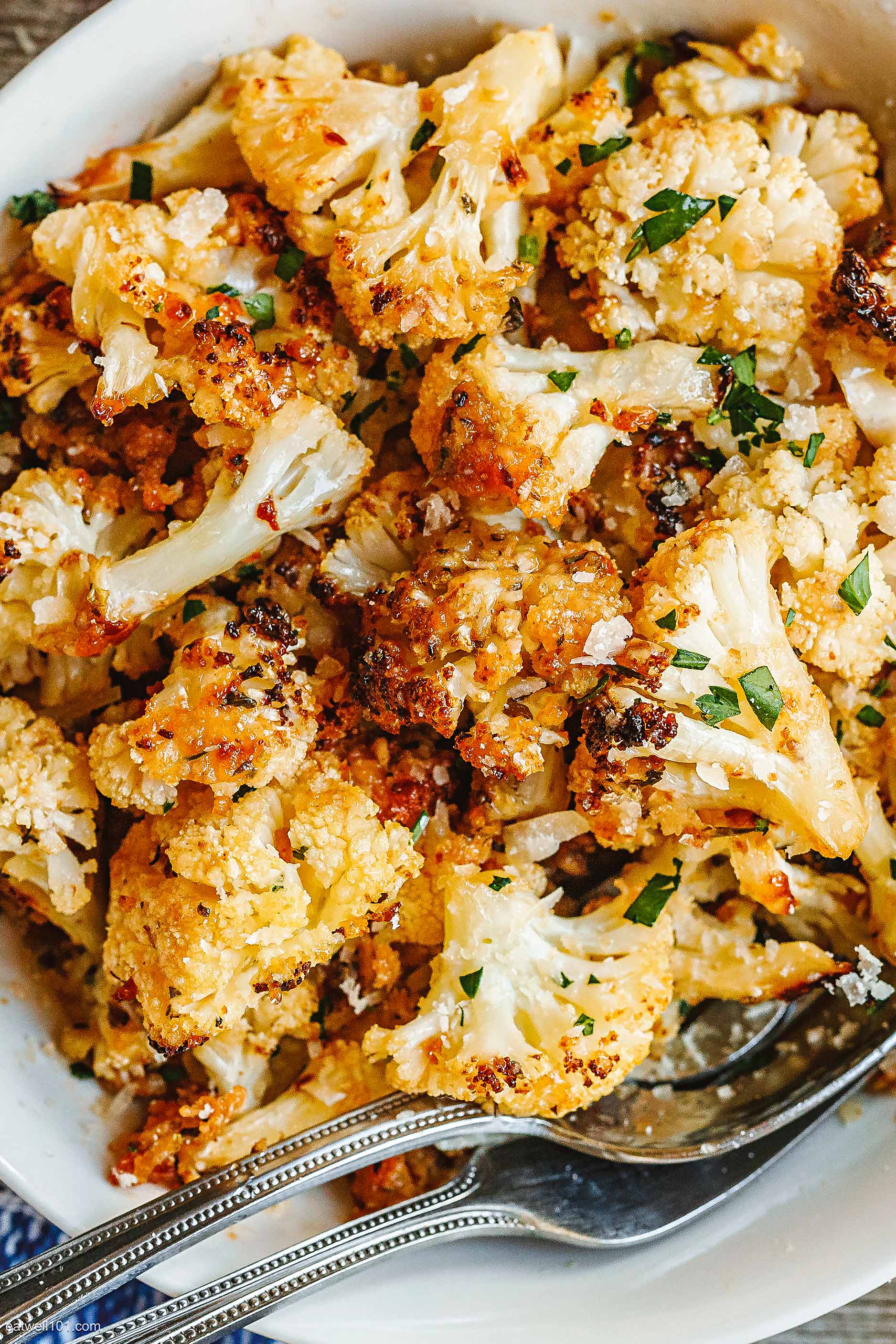 roasted cauliflower bites