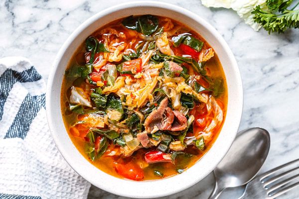 Collard Greens Cabbage Soup recipe 1