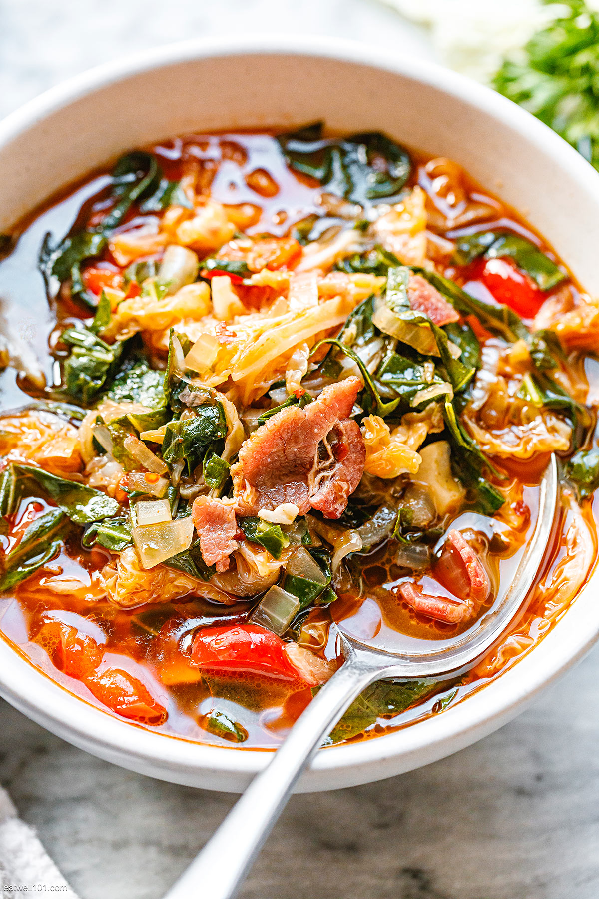 Collard Greens Cabbage Soup recipe