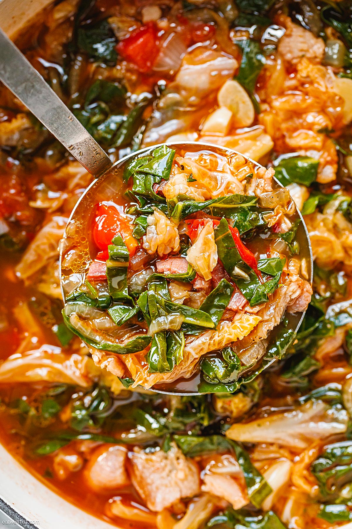 Collard Greens Cabbage Soup