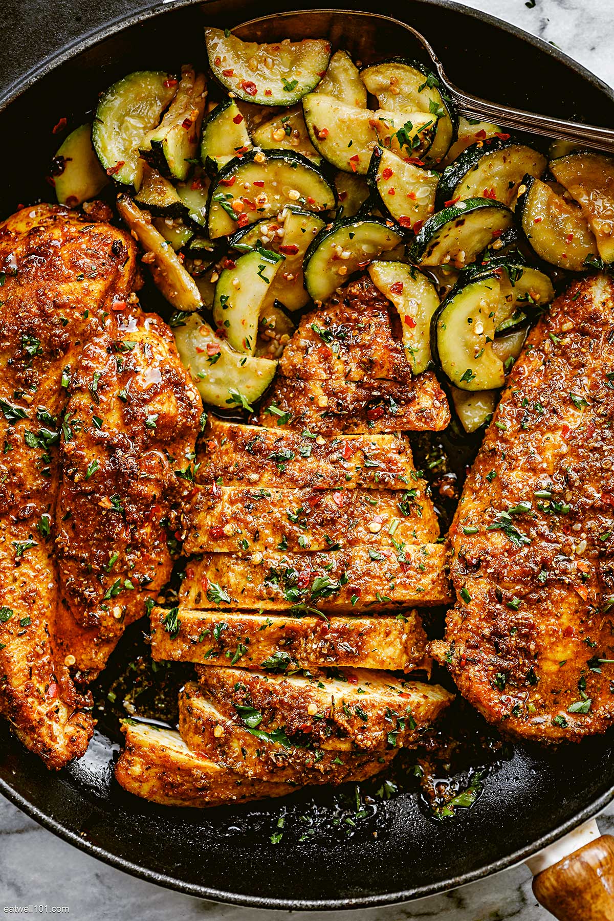 Garlic Butter Chicken Recipe with Zucchini 1