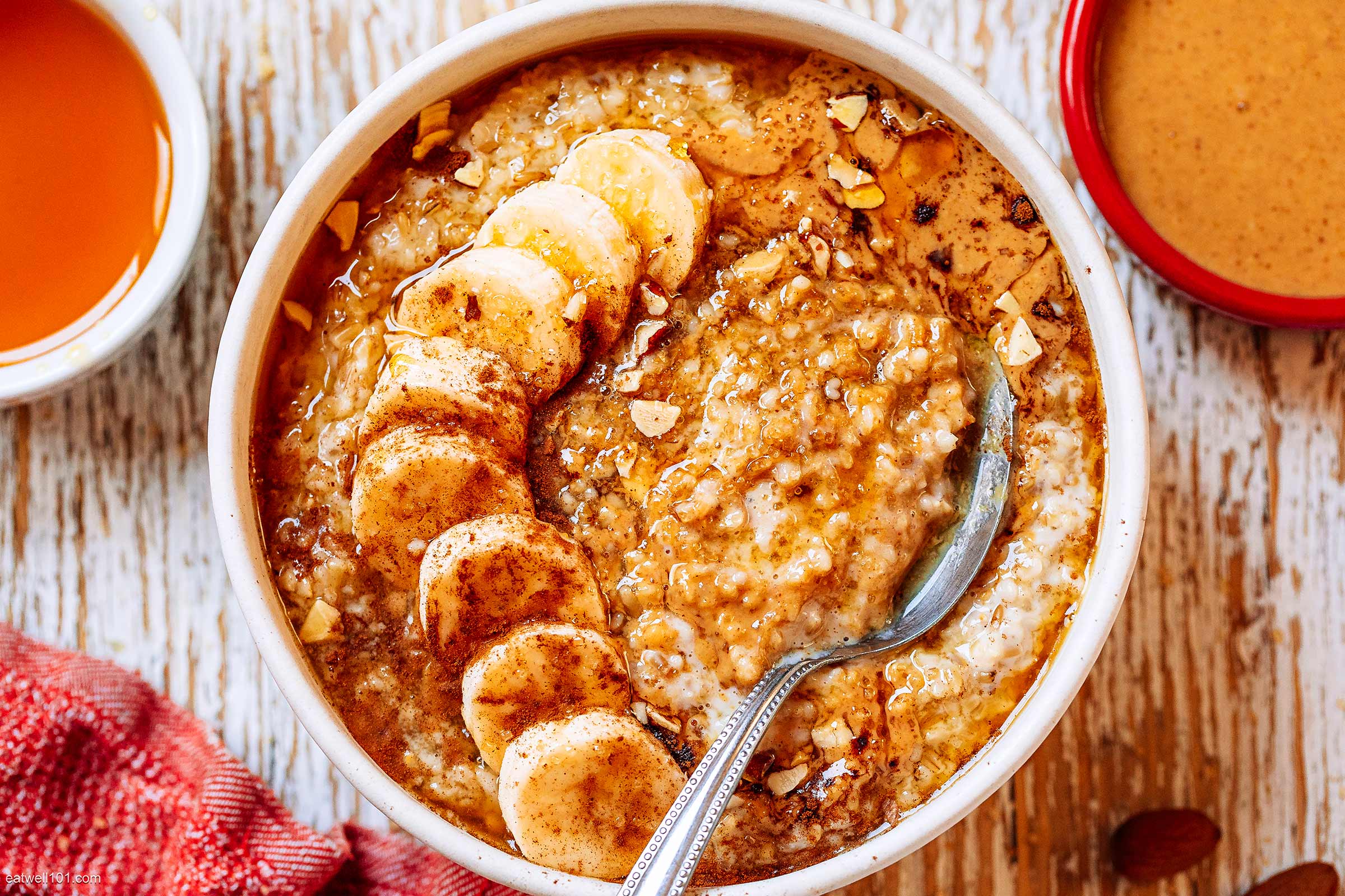 Instant Pot Banana Peanut Butter Steel Cut Oats