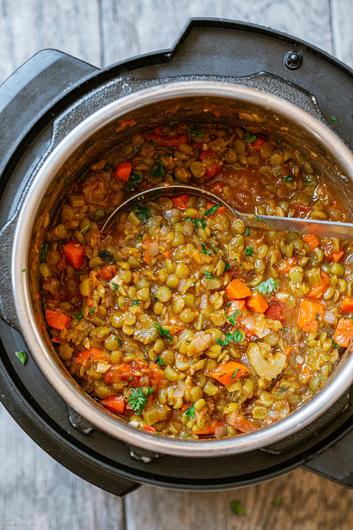 Instant Pot Split Pea Soup - Savory Tooth