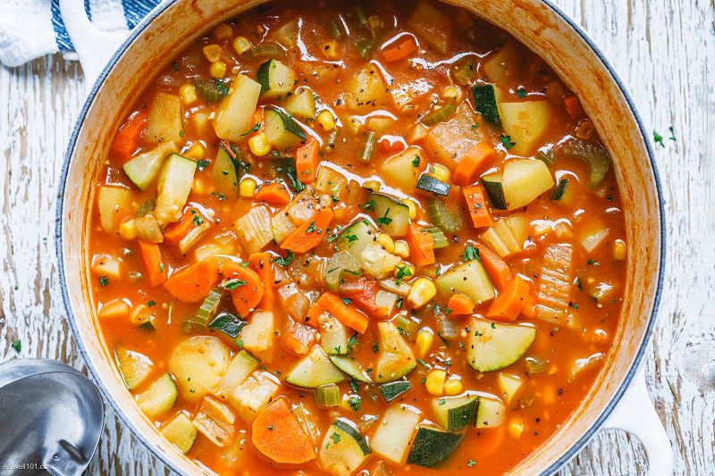 Vegetable Soup Recipe – Homemade Vegetable Soup — Eatwell101