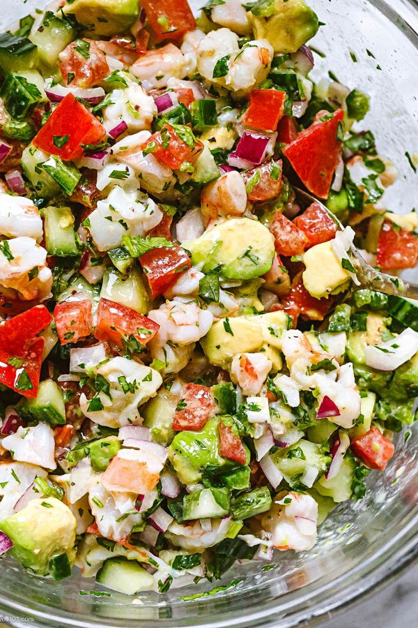 Shrimp Ceviche Recipe - #recipe by #eatwell101 - https://www.eatwell101.com/shrimp-ceviche-recipe