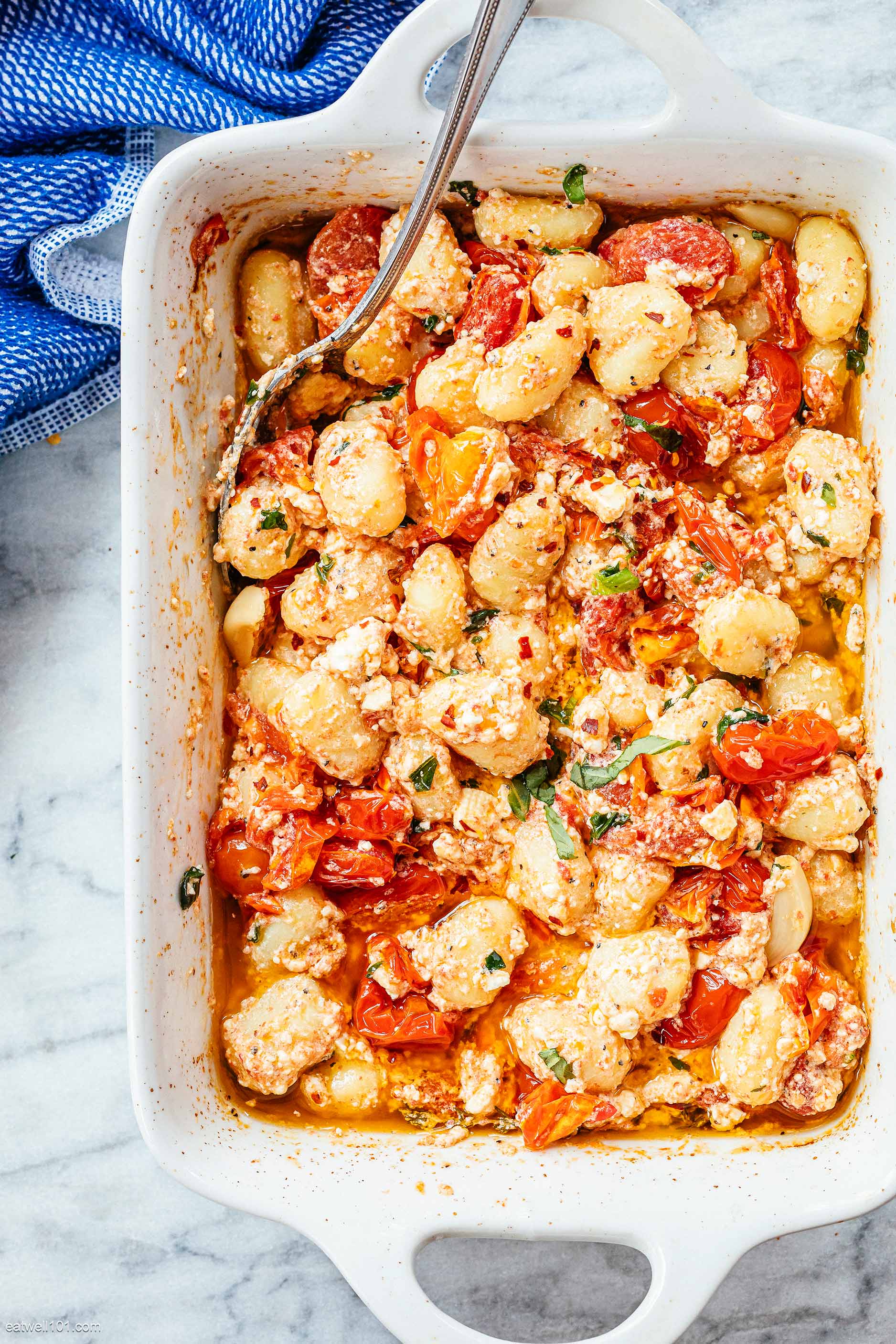Baked Feta Gnocchi Recipe – Baked Gnocchi Feta Tomato — Eatwell101