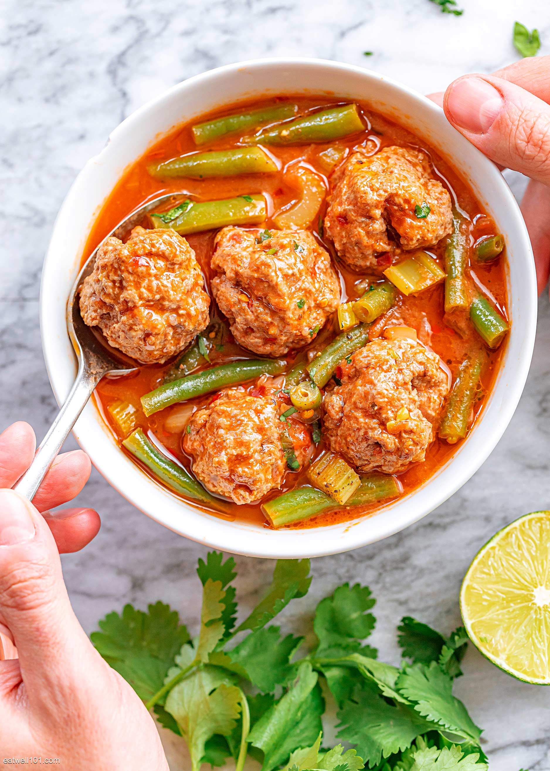 healthy meatball soup