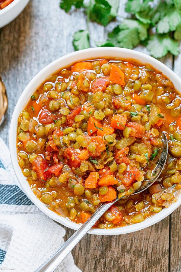 Instant Pot Split Pea Soup - #recipe by #eatwell101 - https://www.eatwell101.com/instant-pot-split-pea-soup-recipe