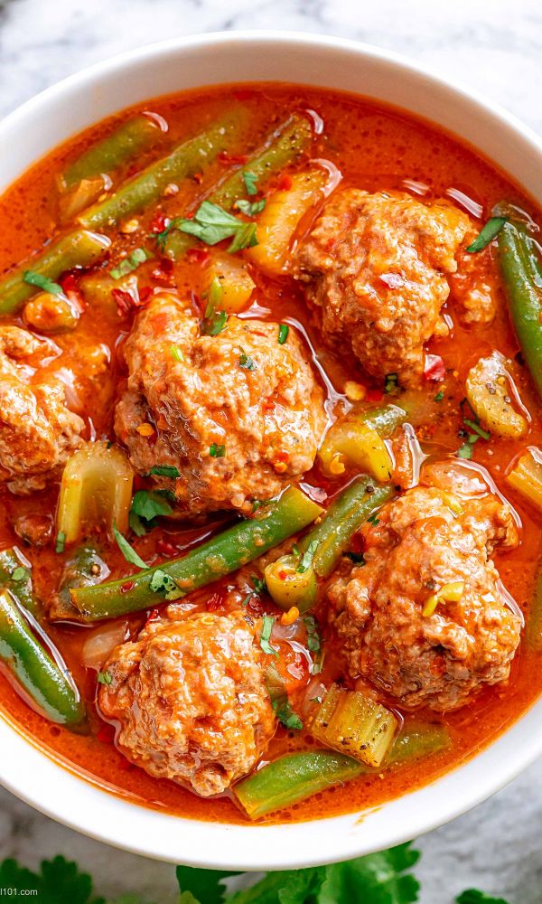 Mexican Meatball Soup {Albondigas Soup}