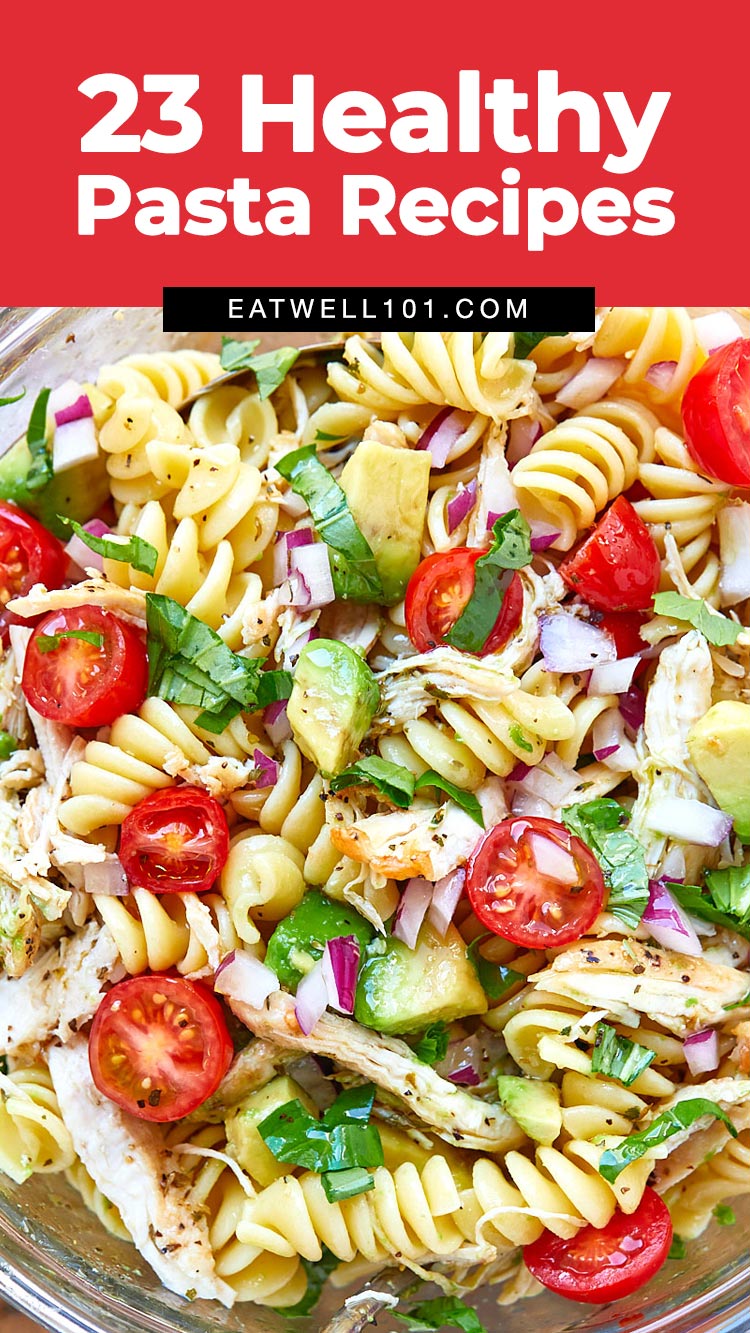 Healthy Pasta Recipes - #healthy #pasta #recipes #eatwell101 - From spinach shrimp pasta to one-pan parmesan chicken pasta, you can make these healthy pasta recipes in under 30 minutes!