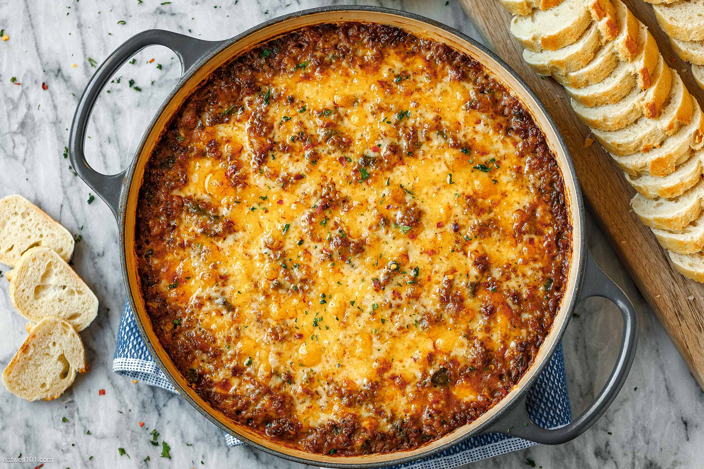 Cheesy Ground Beef Dip