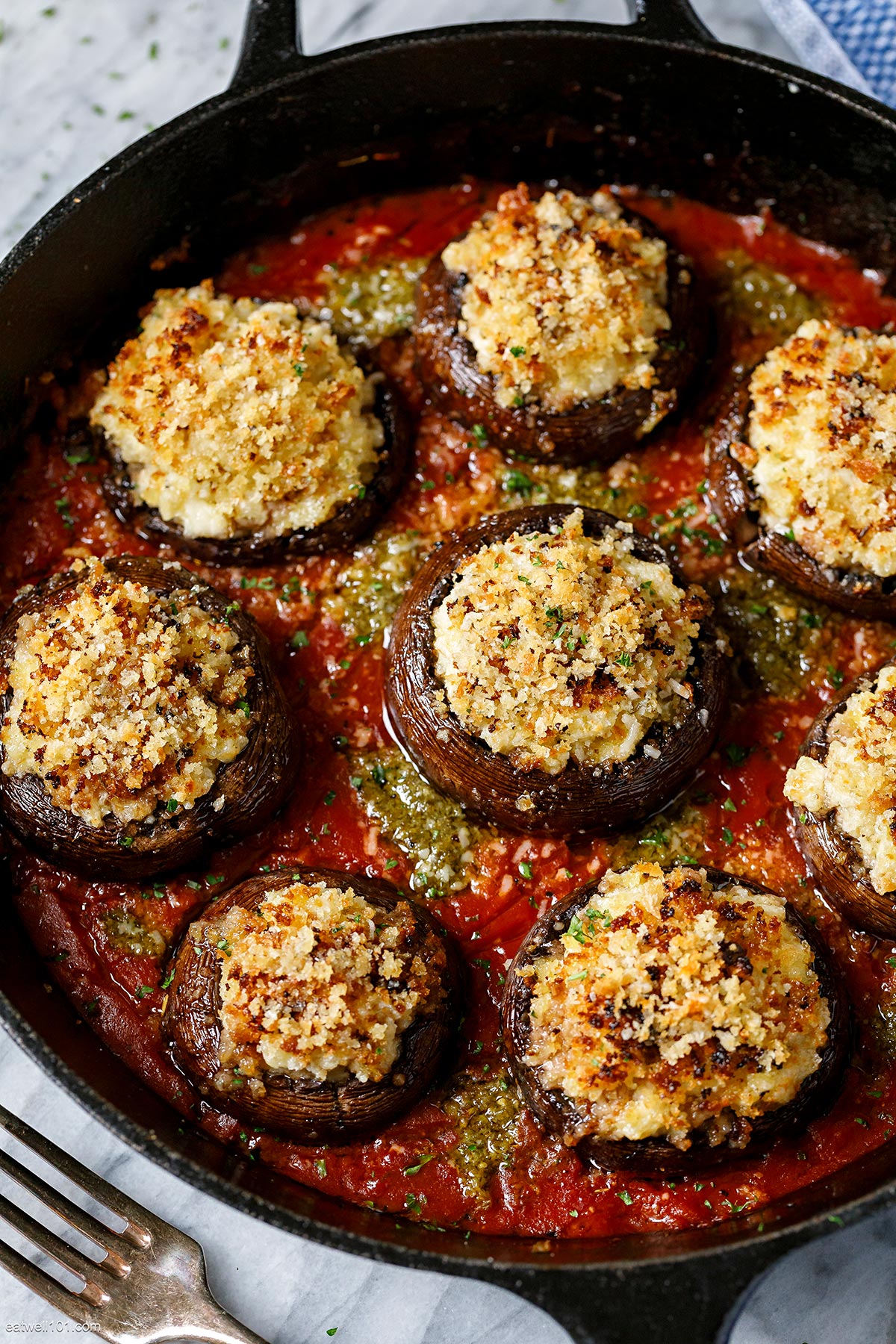 How to Bake Stuffed Mushrooms