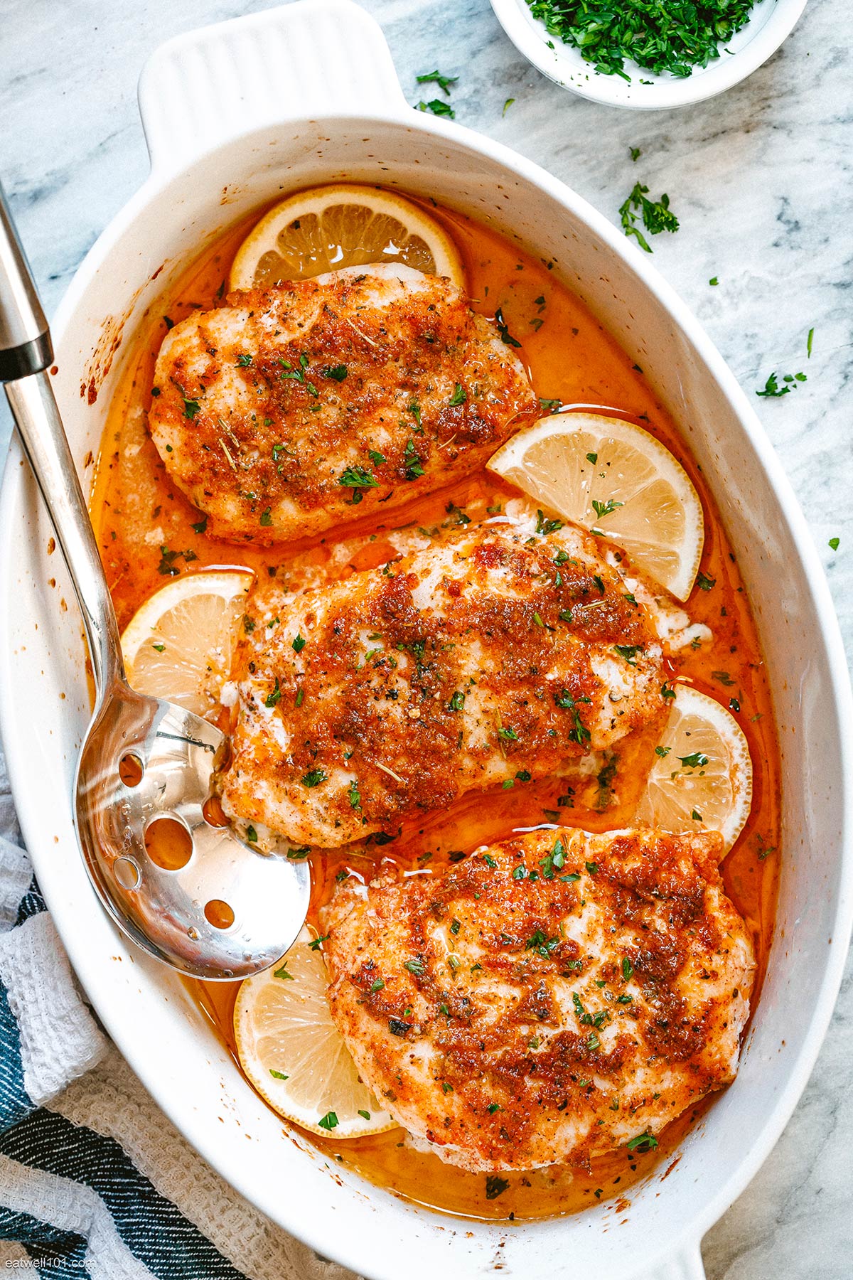 Lemon Garlic Baked Cod Recipe – Oven-Baked Cod Fillets Recipe — Eatwell101