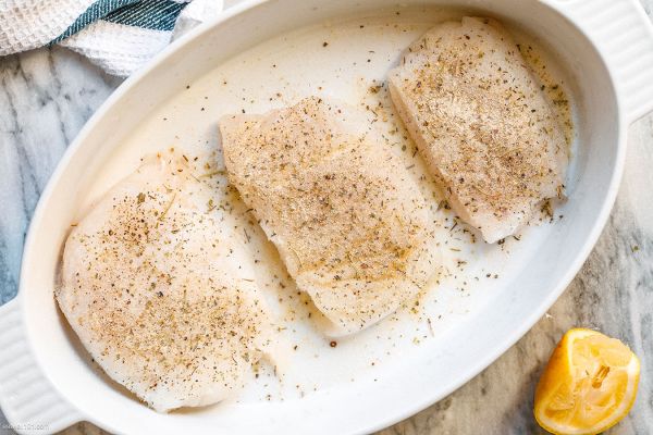 Lemon Garlic Baked Cod