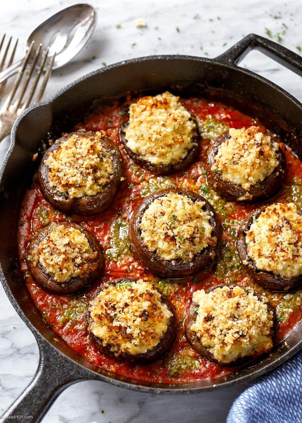 Cheesy Stuffed Mushrooms