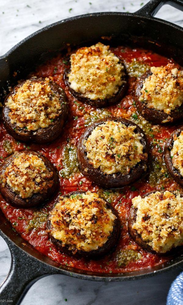 Cheesy Stuffed Mushrooms