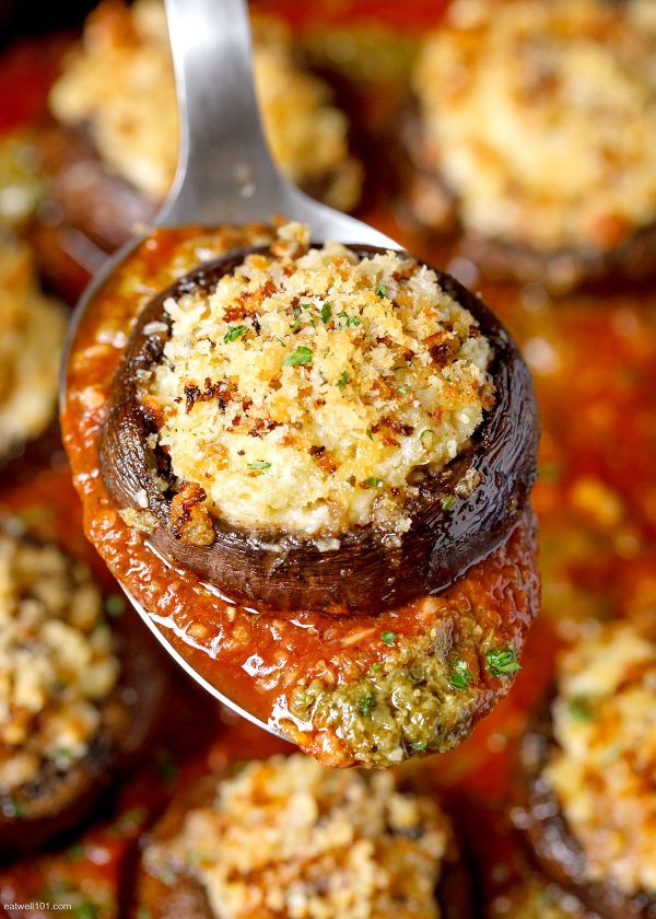 Cheesy Stuffed Mushrooms