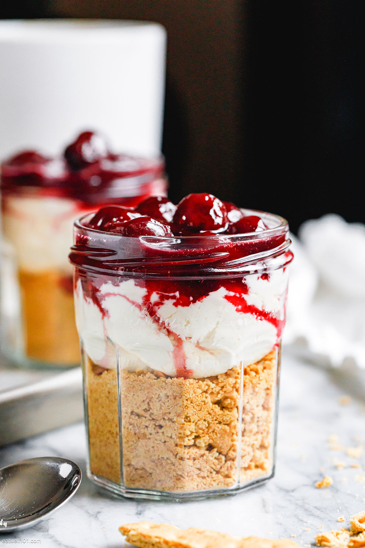cheesecake in a glass