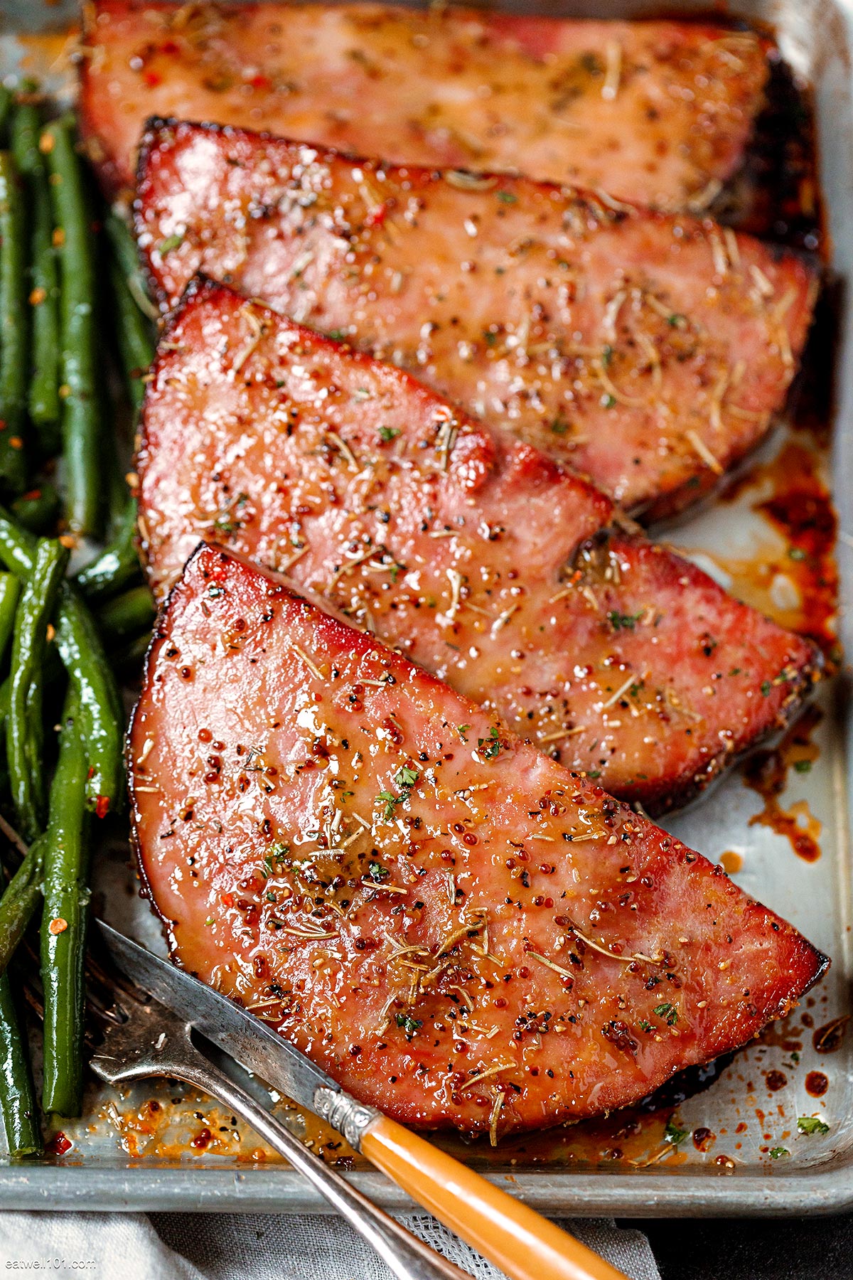 Ham Steak Sheet Pan Meal - The Country Cook
