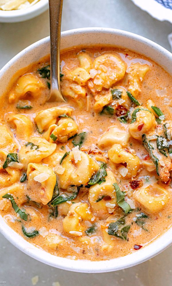 Creamy Tortellini Soup