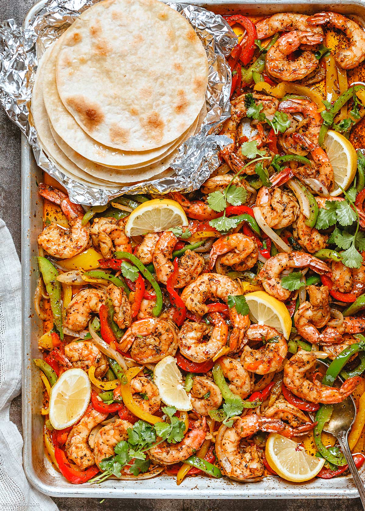how to make shrimp fajitas