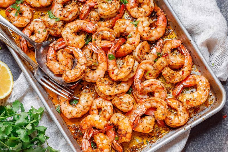 10Minute Shrimp Sheet Pan Baked Shrimp Recipe — Eatwell101