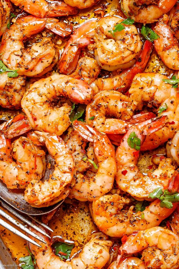 10-Minute Shrimp Sheet Pan - #recipe by #eatwell101 - https://www.eatwell101.com/shrimp-sheet-pan-recipe