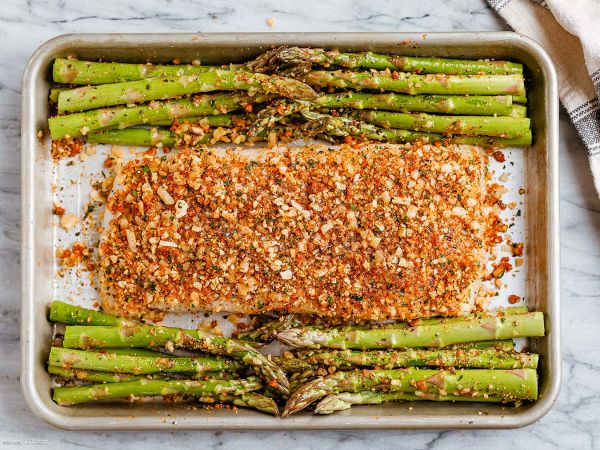 Parmesan Crusted Baked Halibut Fish