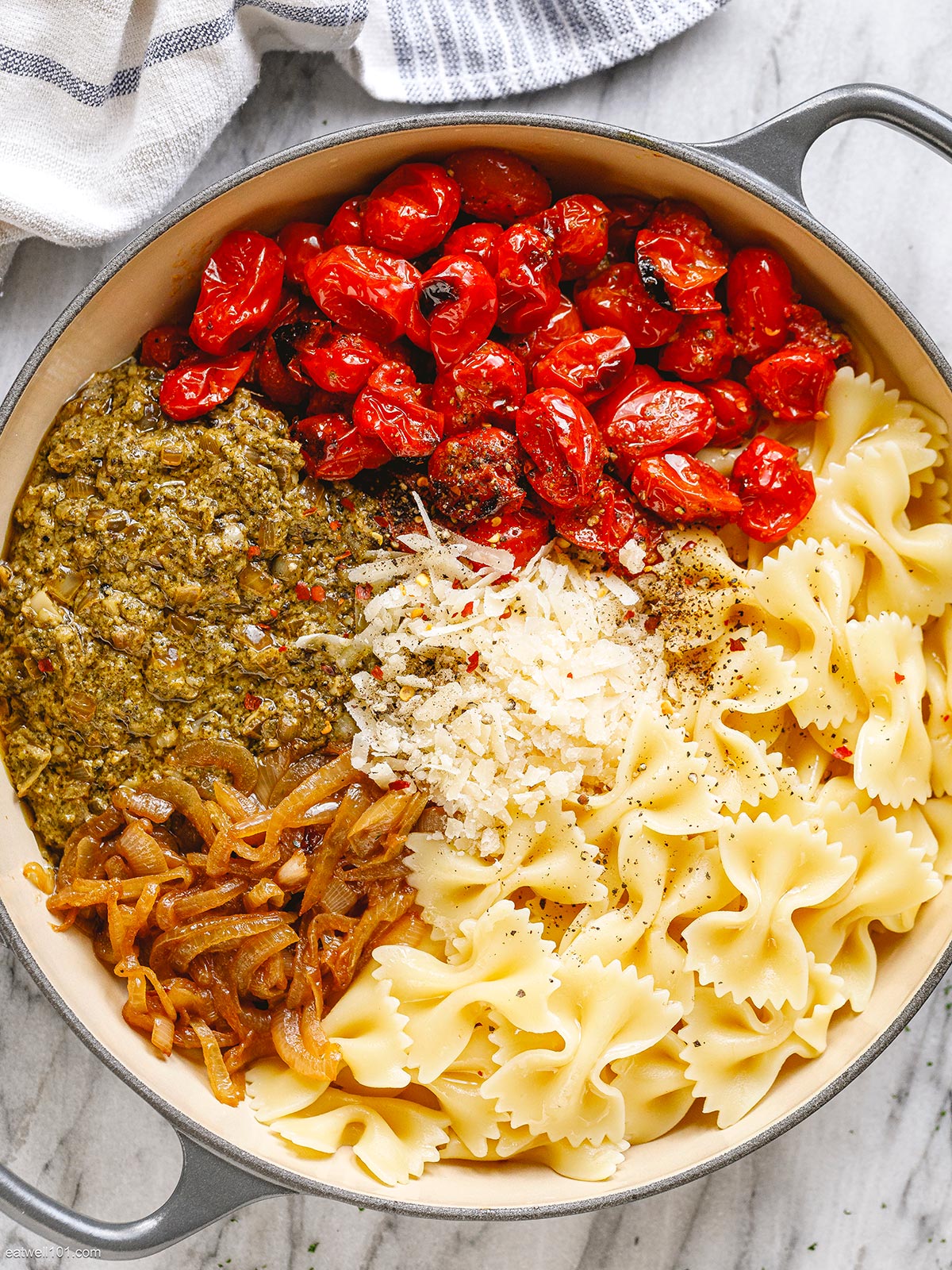 Creamy Pesto Pasta Recipe with Roasted Tomatoes – Creamy Pesto Pasta ...